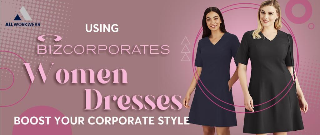 Biz-Corporate-Womens-Extended-Sleeve-Dress